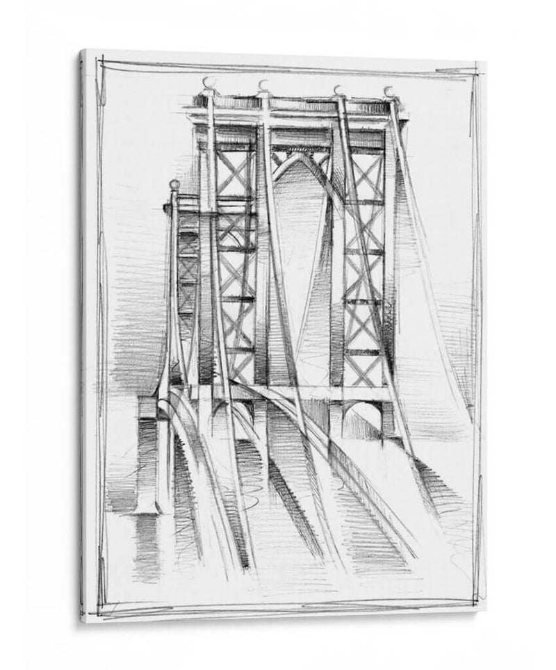 Art Deco Bridge Study I - Ethan Harper | Cuadro decorativo de Canvas Lab