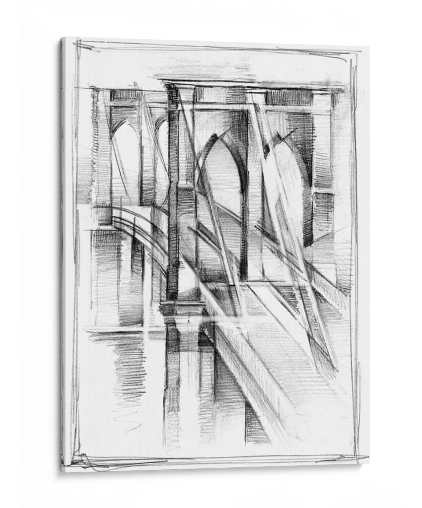 Art Deco Bridge Study Ii - Ethan Harper | Cuadro decorativo de Canvas Lab