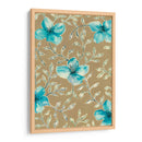 Flores Azules Doradas Ii - Grace Popp | Cuadro decorativo de Canvas Lab