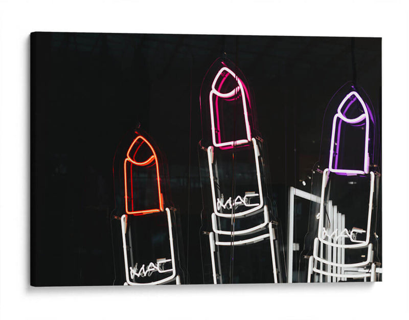 Neon lipsticks | Cuadro decorativo de Canvas Lab