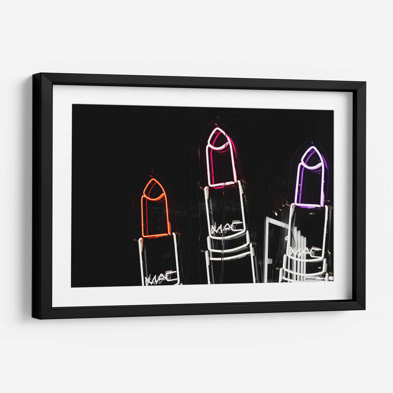Neon lipsticks | Cuadro decorativo de Canvas Lab