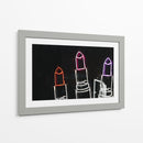 Neon lipsticks | Cuadro decorativo de Canvas Lab