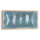 Plumas En Dusty Teal I - Grace Popp | Cuadro decorativo de Canvas Lab
