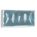 Plumas En Dusty Teal I - Grace Popp | Cuadro decorativo de Canvas Lab