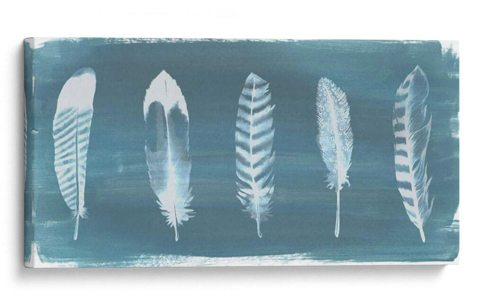 Plumas En Dusty Teal Ii - Grace Popp | Cuadro decorativo de Canvas Lab