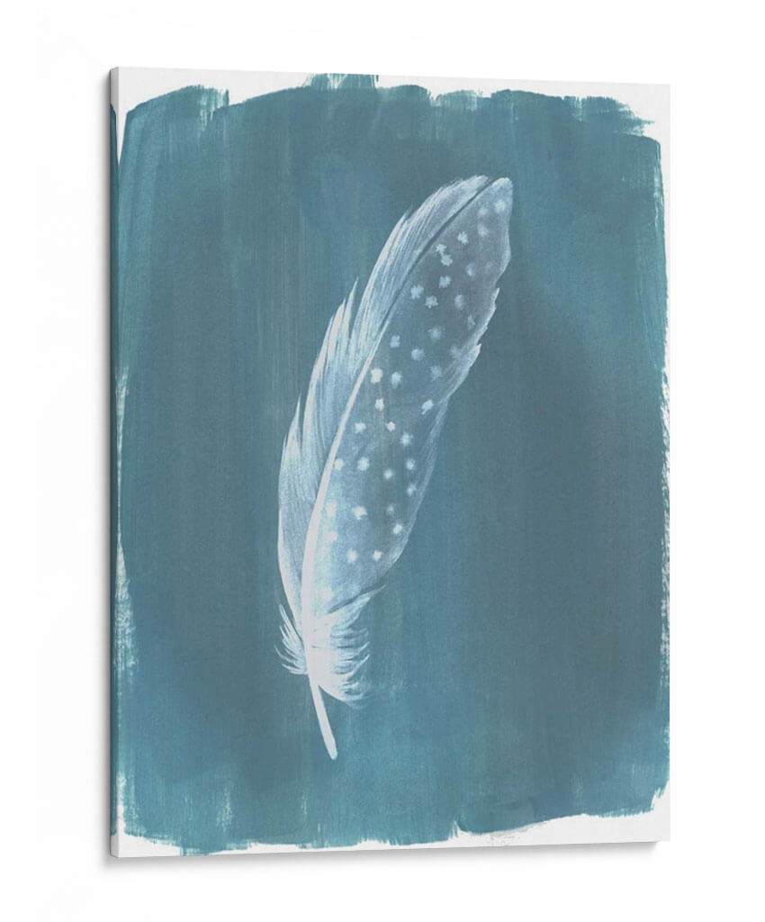 Plumas En Dusty Teal Iii - Grace Popp | Cuadro decorativo de Canvas Lab