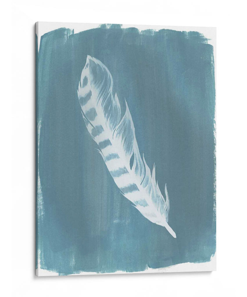 Plumas En Dusty Teal Iv - Grace Popp | Cuadro decorativo de Canvas Lab