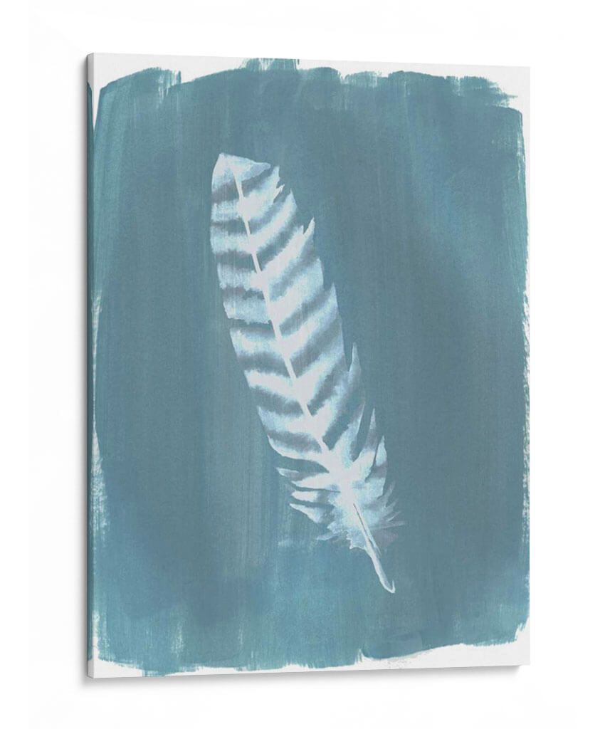 Plumas En Dusty Teal Viii - Grace Popp | Cuadro decorativo de Canvas Lab
