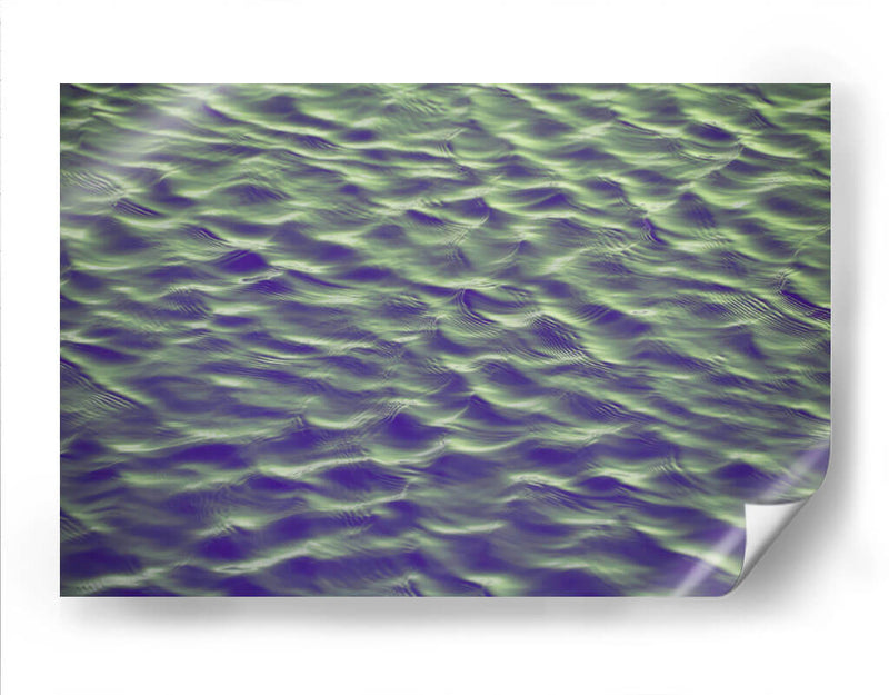 Oleaje morado con verde | Cuadro decorativo de Canvas Lab