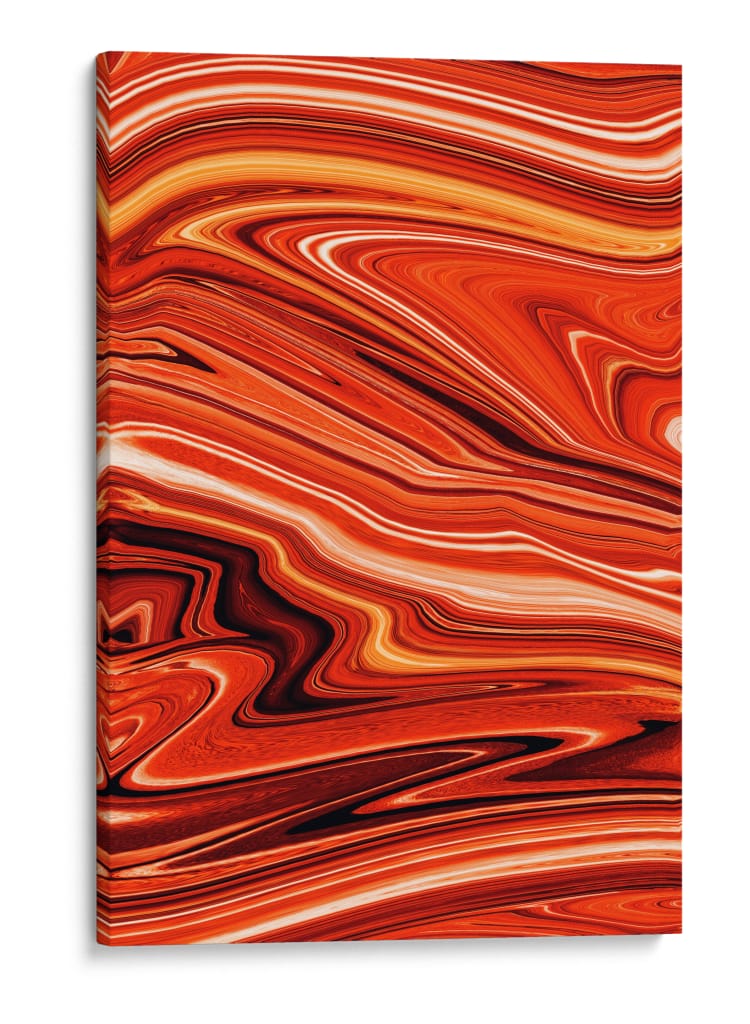 Ondas rojas | Cuadro decorativo de Canvas Lab