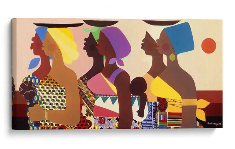 Mujeres Africanas - Varnette Honeywood | Cuadro decorativo de Canvas Lab