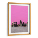 Perritos en la pared rosa | Cuadro decorativo de Canvas Lab