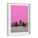 Perritos en la pared rosa | Cuadro decorativo de Canvas Lab