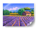 Pintura de campo de lavanda | Cuadro decorativo de Canvas Lab