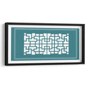 Pantalla Shoji En Teal Iii - Vision Studio | Cuadro decorativo de Canvas Lab