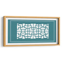 Pantalla Shoji En Teal Iii - Vision Studio | Cuadro decorativo de Canvas Lab