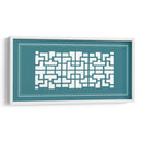 Pantalla Shoji En Teal Iii - Vision Studio | Cuadro decorativo de Canvas Lab