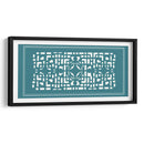 Pantalla Shoji En Teal Iv - Vision Studio | Cuadro decorativo de Canvas Lab