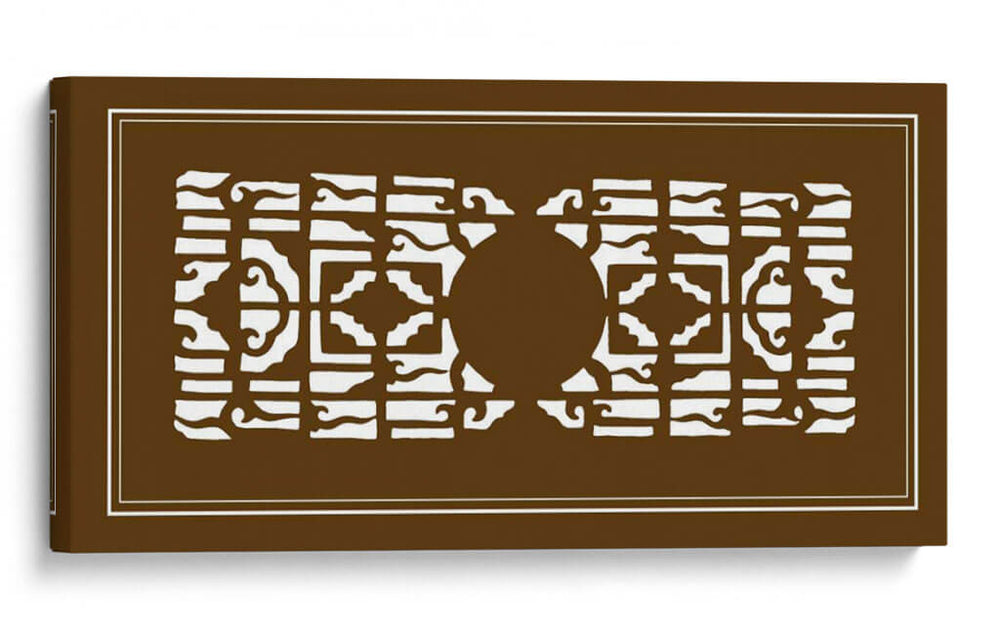Pantalla Shoji En Marrón I - Vision Studio | Cuadro decorativo de Canvas Lab