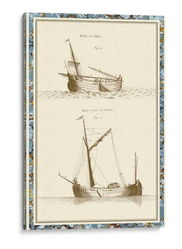 Esquemas De Barcos I - Vision Studio | Cuadro decorativo de Canvas Lab