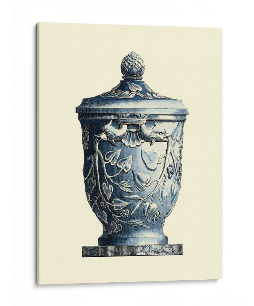 Urn De Porcelana Azul I - Vision Studio | Cuadro decorativo de Canvas Lab