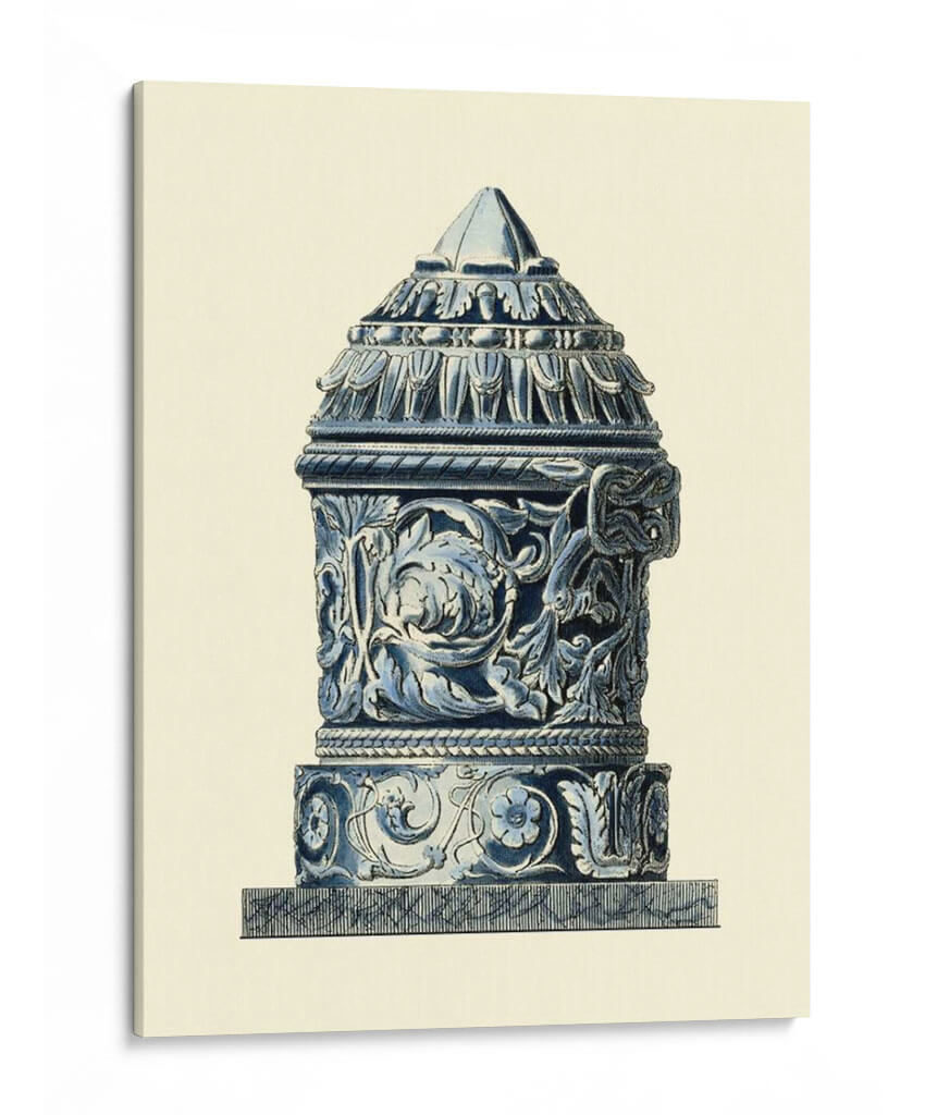 Urn De Porcelana Azul Ii - Vision Studio | Cuadro decorativo de Canvas Lab