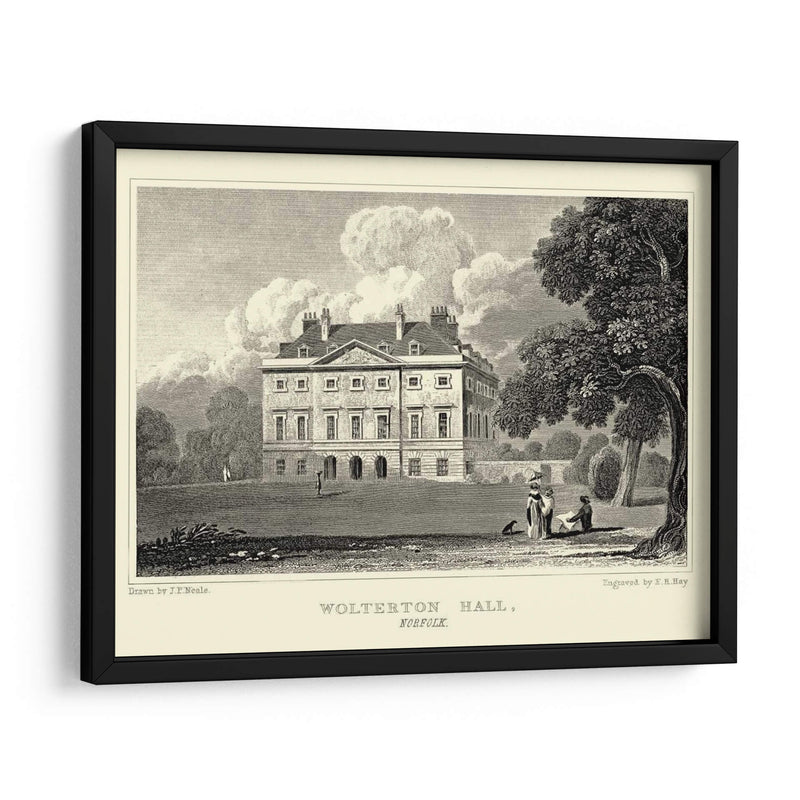 Wolterton Hall - J.P. Neale | Cuadro decorativo de Canvas Lab