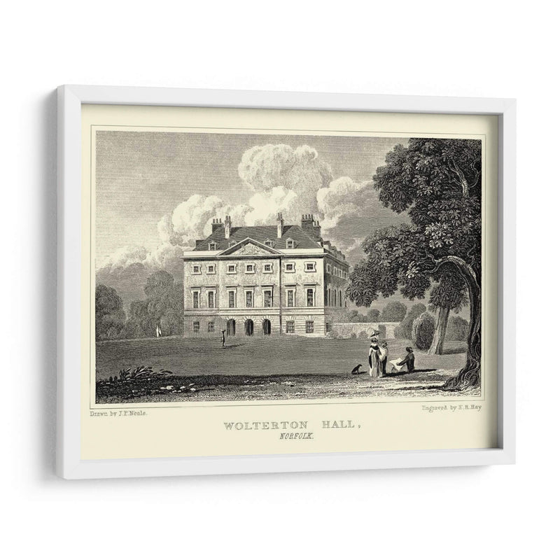 Wolterton Hall - J.P. Neale | Cuadro decorativo de Canvas Lab