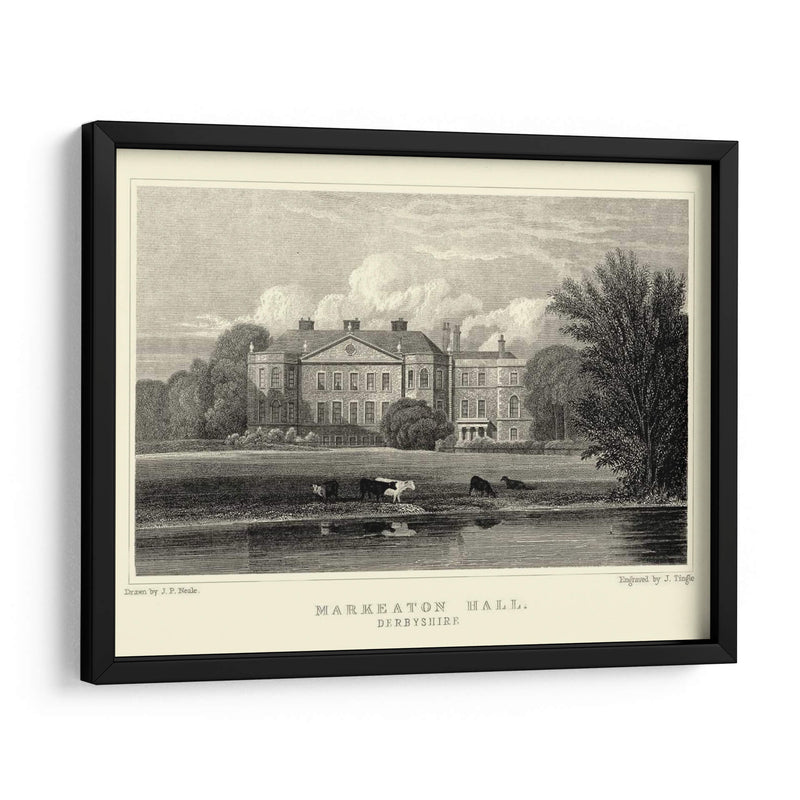 Markeaton Hall - J.P. Neale | Cuadro decorativo de Canvas Lab