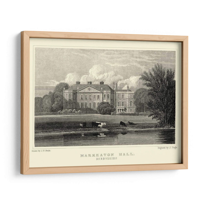 Markeaton Hall - J.P. Neale | Cuadro decorativo de Canvas Lab