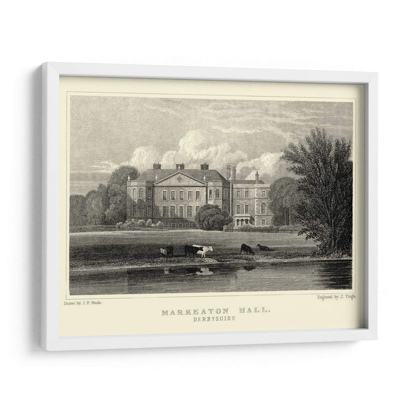 Markeaton Hall - J.P. Neale | Cuadro decorativo de Canvas Lab