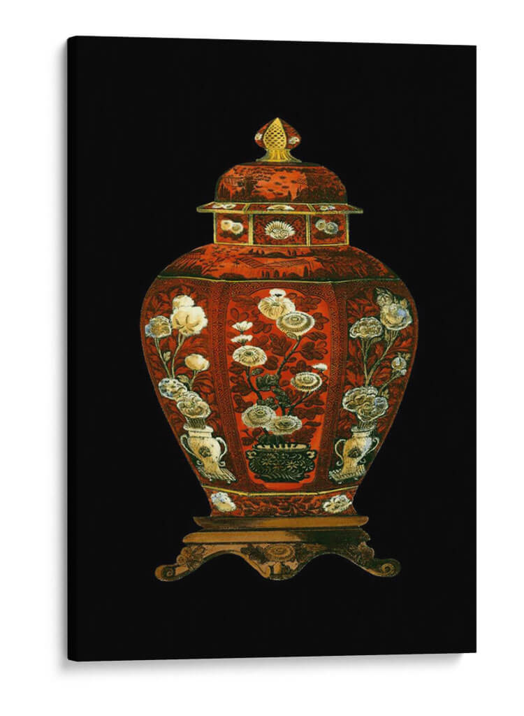 Jarrón De Porcelana Roja I | Cuadro decorativo de Canvas Lab