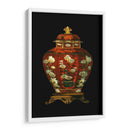 Jarrón De Porcelana Roja I | Cuadro decorativo de Canvas Lab