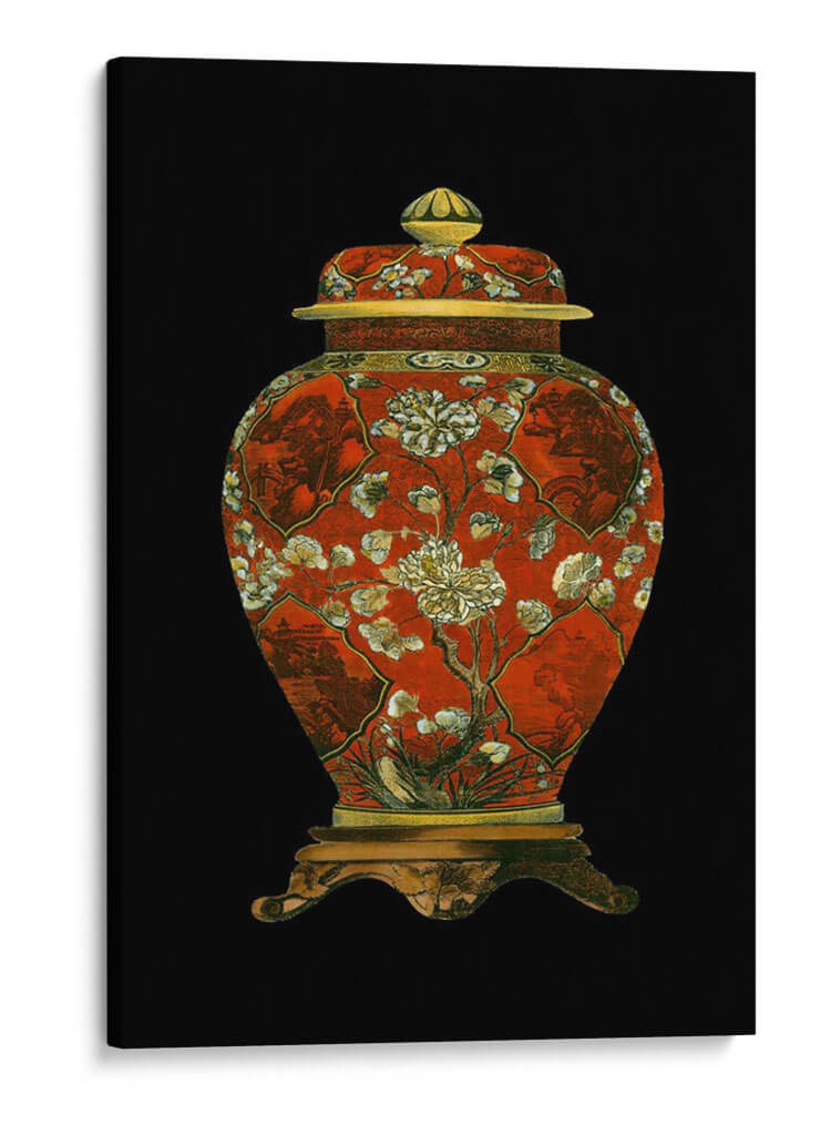 Jarrón De Porcelana Roja Ii | Cuadro decorativo de Canvas Lab