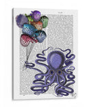 Octopus Y Globos De Pescado Puffer - Fab Funky | Cuadro decorativo de Canvas Lab