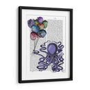 Octopus Y Globos De Pescado Puffer - Fab Funky | Cuadro decorativo de Canvas Lab