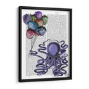 Octopus Y Globos De Pescado Puffer - Fab Funky | Cuadro decorativo de Canvas Lab