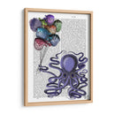 Octopus Y Globos De Pescado Puffer - Fab Funky | Cuadro decorativo de Canvas Lab
