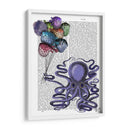 Octopus Y Globos De Pescado Puffer - Fab Funky | Cuadro decorativo de Canvas Lab