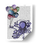 Octopus Y Globos De Pescado Puffer - Fab Funky | Cuadro decorativo de Canvas Lab