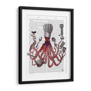 Octopus Fabuloso Chef Francés - Fab Funky | Cuadro decorativo de Canvas Lab