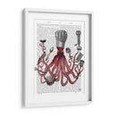 Octopus Fabuloso Chef Francés - Fab Funky | Cuadro decorativo de Canvas Lab
