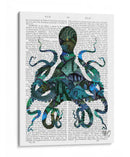 Pulpo Azul Pescado - Fab Funky | Cuadro decorativo de Canvas Lab