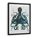 Pulpo Azul Pescado - Fab Funky | Cuadro decorativo de Canvas Lab