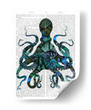 Pulpo Azul Pescado - Fab Funky | Cuadro decorativo de Canvas Lab