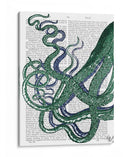 Tentáculos De Pulpo Verde Y Azul. - Fab Funky | Cuadro decorativo de Canvas Lab