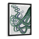 Tentáculos De Pulpo Verde Y Azul. - Fab Funky | Cuadro decorativo de Canvas Lab