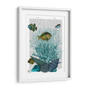 Conchas Y Corales Azules De Pescado. - Fab Funky | Cuadro decorativo de Canvas Lab