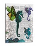Seahorse Trío Con Alas - Fab Funky | Cuadro decorativo de Canvas Lab