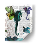 Seahorse Trío Con Alas - Fab Funky | Cuadro decorativo de Canvas Lab